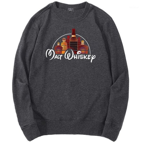

2020 new sweatshirt for men malt whiskey male fleece pullover casual hip hop costume mens streetwear biker homme brand outerwear1, Black