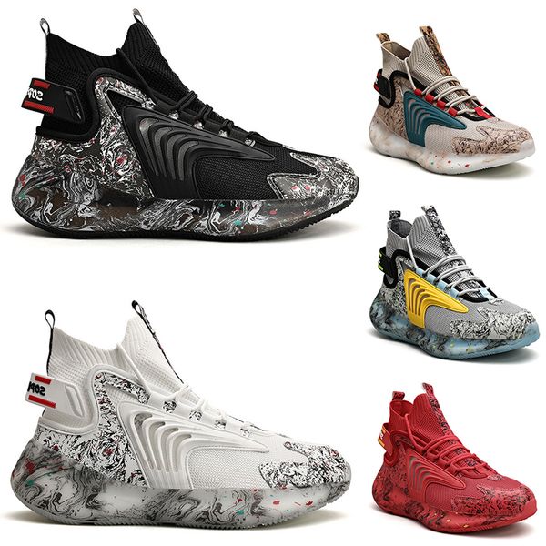 

ale non-brand fashion men running shoes outdoor mens guys trainers black triple white cool grey all red sports sneakers color #11 40-47