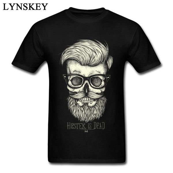 

black fashion t shirt hipster is dead 2017 cool skull printed tees male pure plus size wholesale sport hooded sweatshirt hoodie