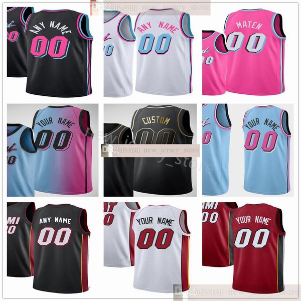 

custom printed 22 jimmy 3 wade butler 14 tyler 25 kendrick herro nunn 13 bam adebayo 0 meyers leonard 55 duncan robinson okpala jerseys, Black;red