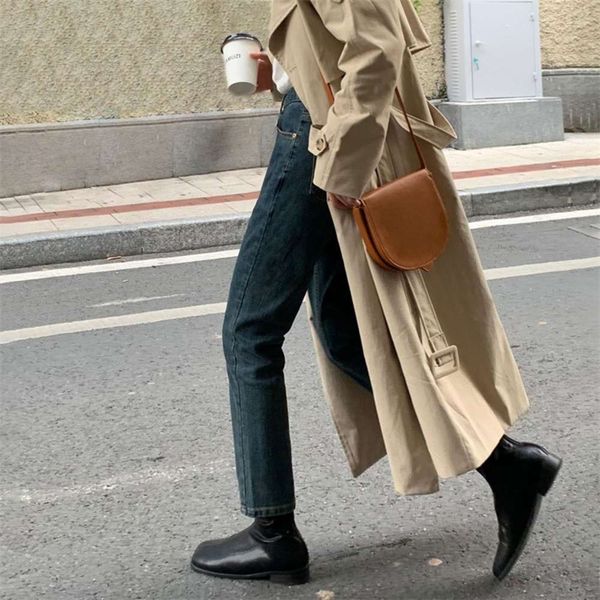 

yuyi 2020 new korean version slim harlan wide leg pants light color versatile high waist micro elastic jeans for women, Blue