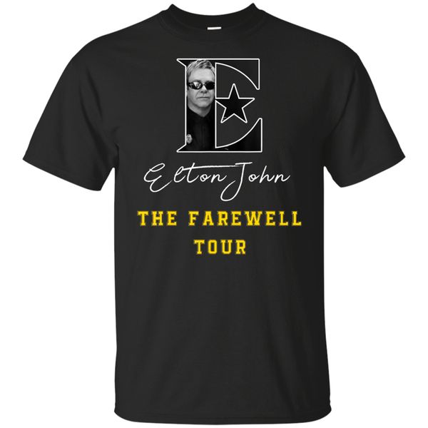 

elton john - the farewell tour t-shirt black for men-women-youth pure cottonÂ tee shirt sport hooded sweatshirt hoodie