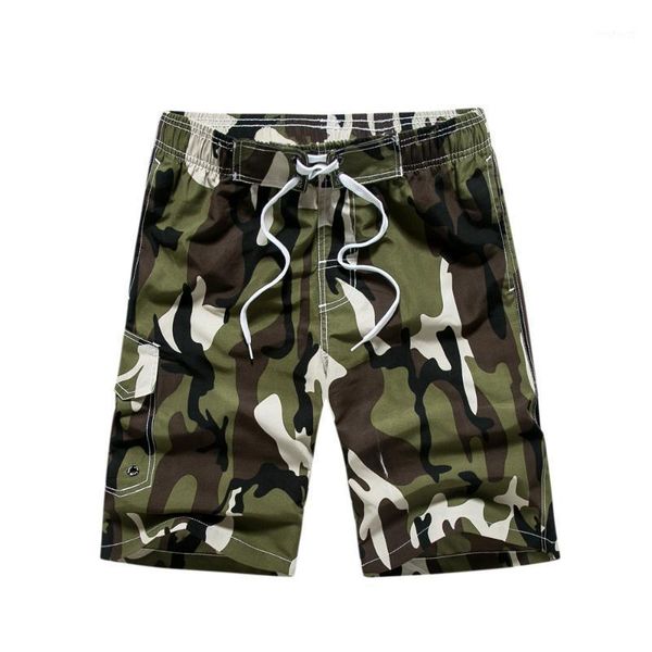 

summer beach shorts men's camouflage beach boardshort loose-fit big shorts men's1, White;black