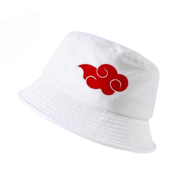 

100% cotton japanese akatsuki logo cap anime naruto dad hat uchiha family print bucket hats men women panama fisherman caps