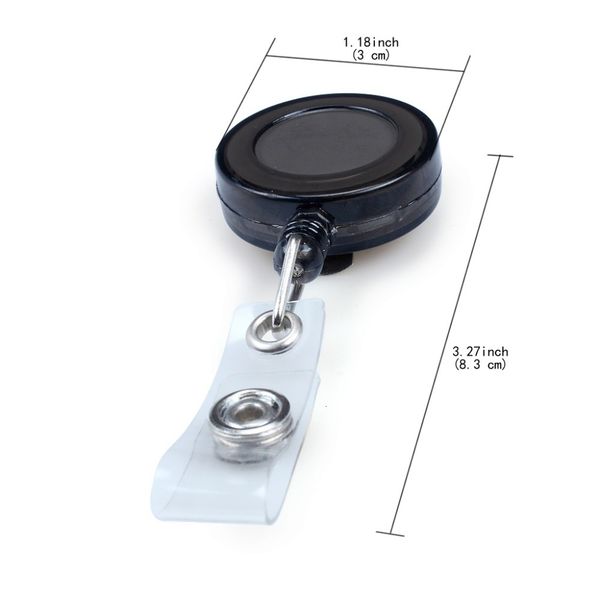 

on retractable badge holder id badge reel clip card holders assorted colors