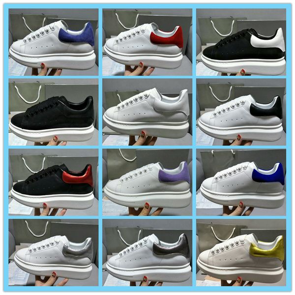 

2020 бархатные черные мужские женские chaussures плоские красивые платформы повседневные кроссовки дизайнеры обувь кожаные твердые цвета пла, Black