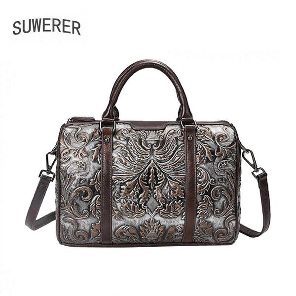 

suwerer 2020 new women genuine leather bag luxury handbags women bags designer luxury handbags tote bag large capacity