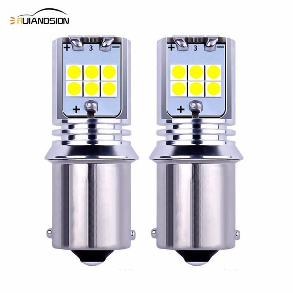 

2pcs 10w 1440lm non-polarity 12v 24v s25 1156 ba15s canbus led bulb p21w 15smd 3030led for car backup light lamp reverse lamp