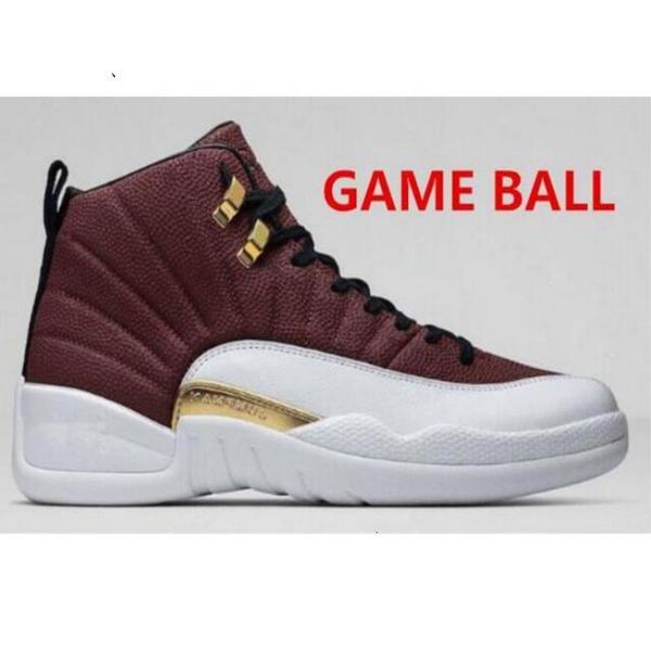 

new mens womens xii mid high 12 12s black blue red children basketball shoes sport shoe sneakers, White;red