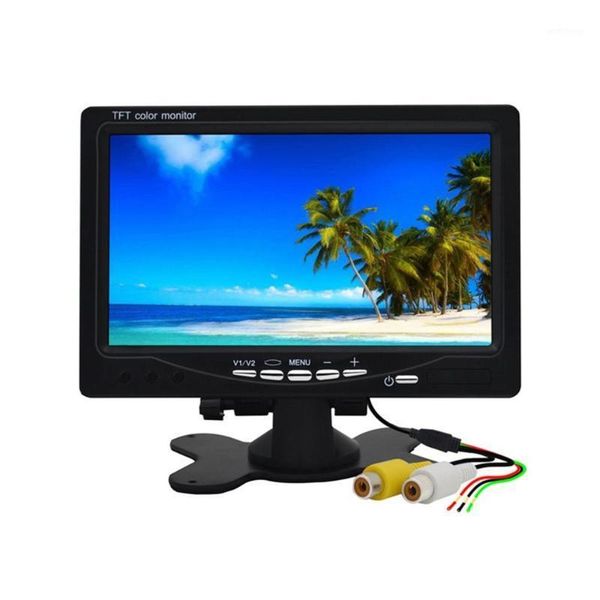 

7 inch car headrest display monitor rear view display and wifi rearview reverse backup camera car tv1