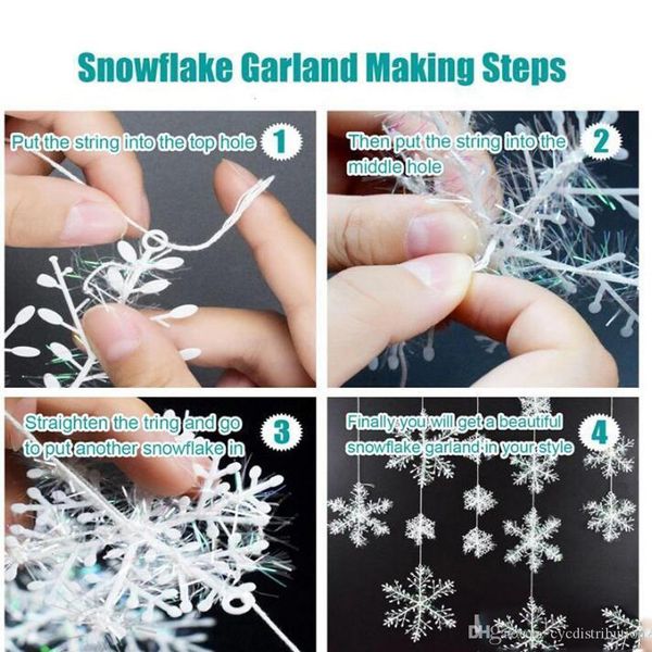 

white christmas tree snowflake decorations for home hanging weddding party 6pcs trees window sticker4q8w