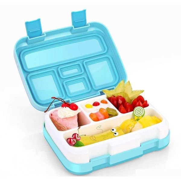

lunch box food box food container sandwich five four grid flip multi grid plastic portable for office school nqjpg