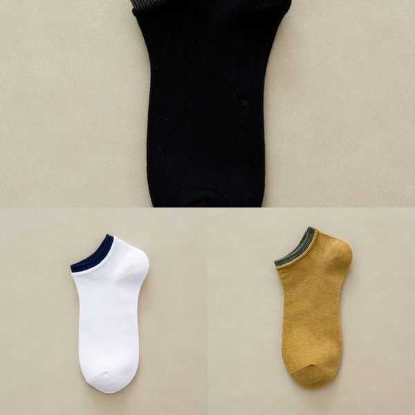 

ltvt3 носки лодочные мужские и твердая абсорбция тонкого хлопок летом чистый низкий топ корейского пот коротких невидимых носков лодки qfhol, Black