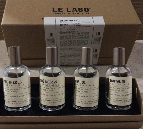 

new christmas gift perfume for women men le labo another 13 santal 33 beramote 22 the noir 29 rose31 4pcs*30ml fragrance set ship
