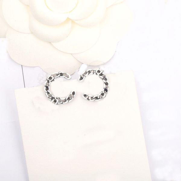 

2022 charm stud earring with white enamel color plated black color genuine leather for women wedding jewelry gift have box stamp ps7517, Golden