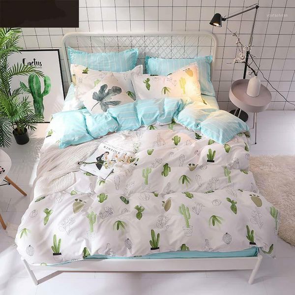 

bedding sets set  size plant home sheet single bed duvet cover1