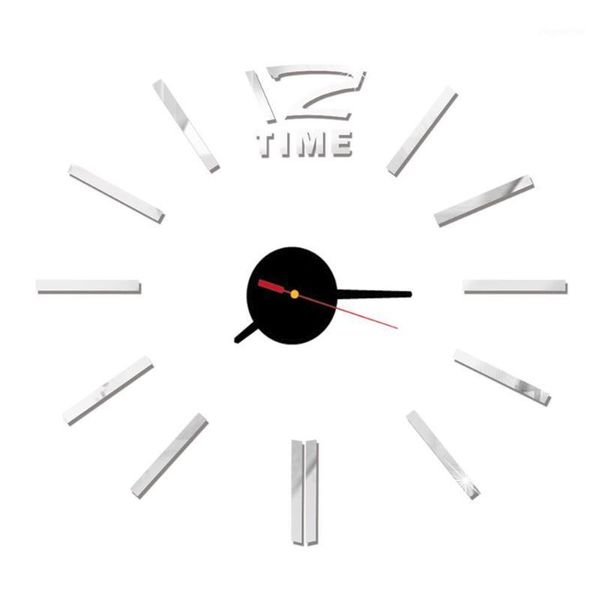 

wall clocks fashion modern 3d quartz clock pointer mirror diy sticker decor lovely1