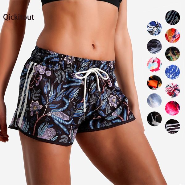 

qickitout big size fashion new 16 color elastic casual women sportswear loose fitness shorts summer styles beach, White;black