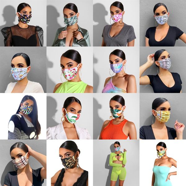 

dust-proof and anti-fog washable printing mask hanging ears men women life masks fashion new face masks, Blue;gray