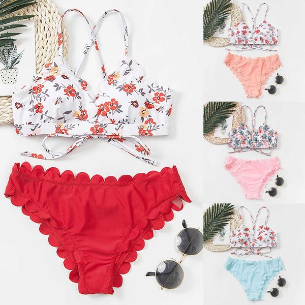 

women's new one-piece floral print high waist polyester swimsuit, White;black