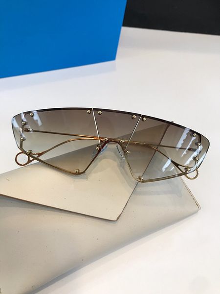 

100902 fashion new designer sunglasses retro frameless sun glasses vintage punk style eyewear uv400 protection with box, White;black