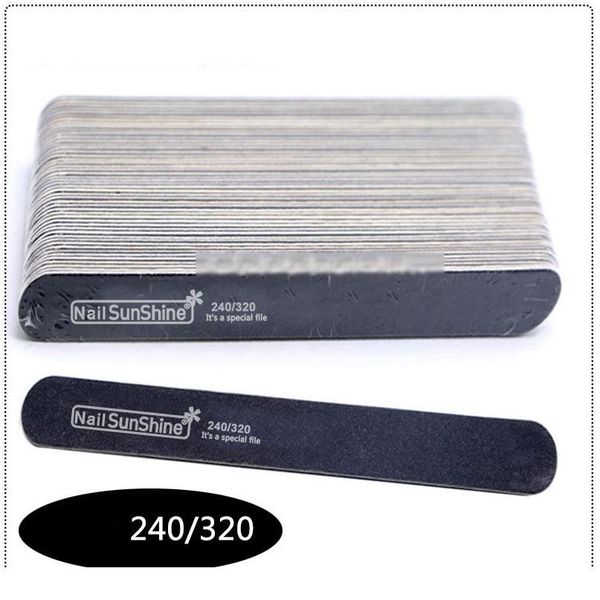 

10pcs wooden nail file 240/320 black strong thick professional nail buffer sandpaper buffing sanding files n jlljoz