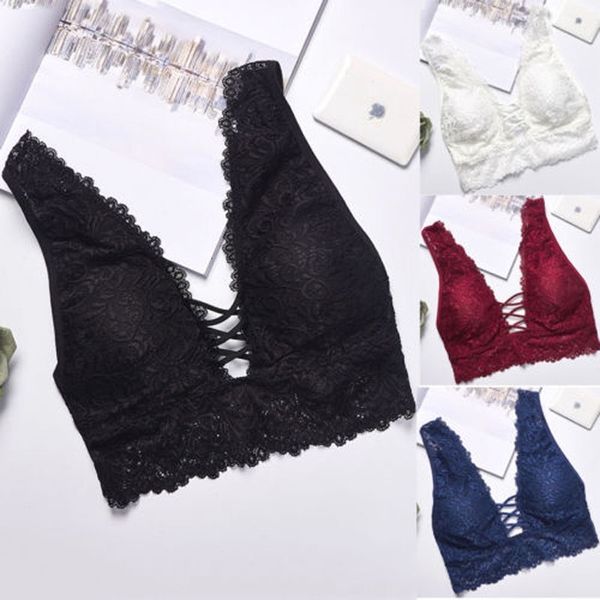 

brand new style women lace floral bralette push up bra lingerie sleepwear bandage padded bra exotic tanks