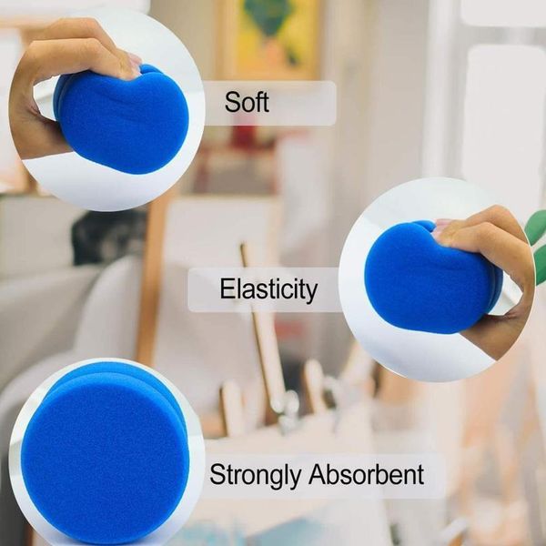 

paint sponge applicator blue detail round painting sponge for art/cleaning/waxing pain sqclbh