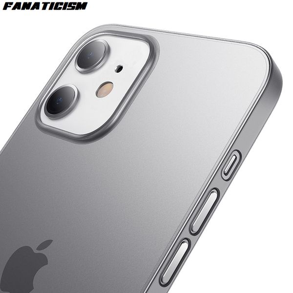 

fashion ultra-thin soft pp matte case for iphone 12 pro max 12pro 12mini colorful slim matte transparent phone cover
