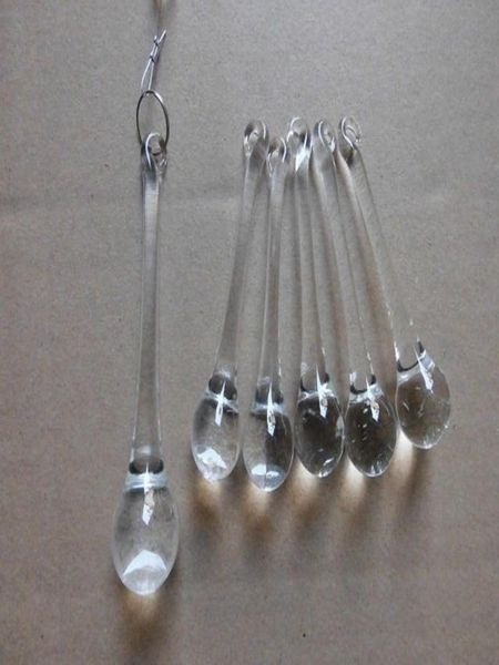 

5pc clear crystal 80mm glass art prism drop chandelier pendant crystal chandelier parts hanging suncatcher diy h jllyvq