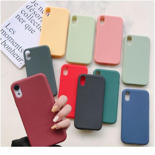 

sile soft case for iphone 12 11 pro max xs se2 x xr 6 6s 7 8 plus candy colo jllkus