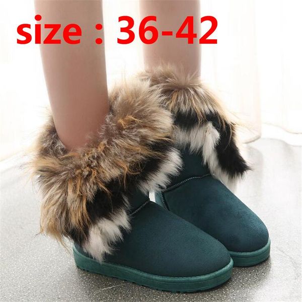 

women winter boots ladies female light brand loafers fashion casual designer luxury ankle fur boots shoes woman snow, Black