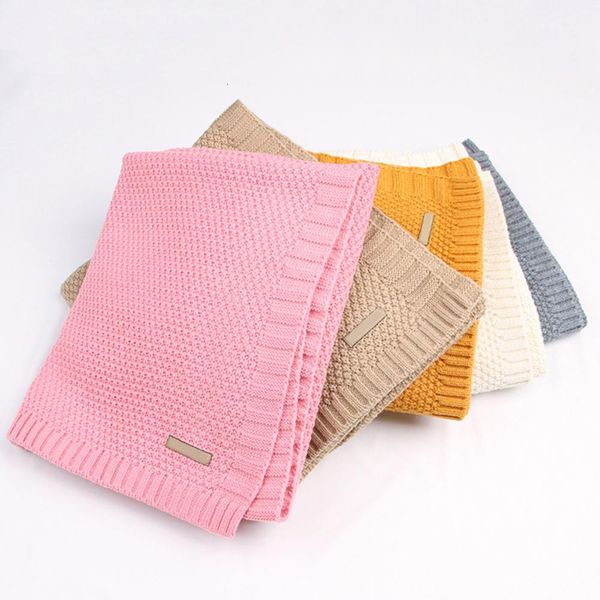 

baby swaddle muslin swaddle colorful soft bedding child blanket newborns wrap knitted organic cotton children's bed blankets