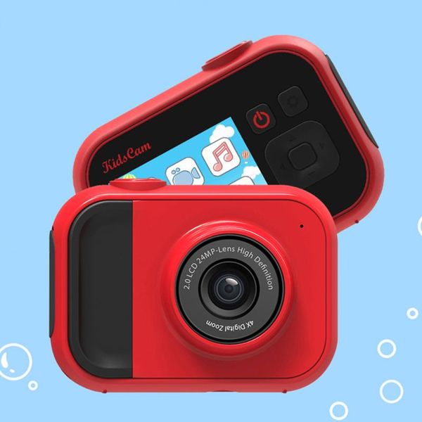 

camcorders kids digital camera 2.0-inch ips hd screen 4x zoom professional children po video toys for girls boys birthday gift