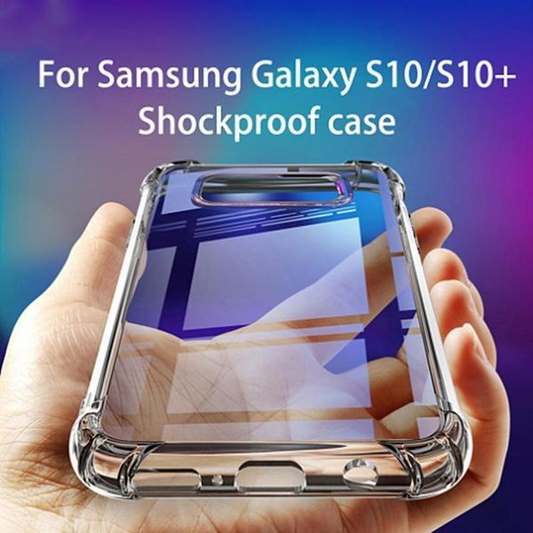

airbag case galaxy s10plus silicone cover back shell for samsung s10e s10 cases anti-knock phone coque