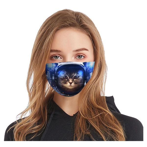 

ветрозащитный хлопок рот маска pet cat printing взрослые дышащего многоцелевой пыле face cover многоразовая маска 1шт sqcwrr home2006