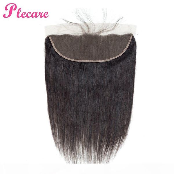 

lacy front brazilian straight 13*4 lace frontal closure 1 pcs natural color remy haire 100% humany hair extensions, Black;brown