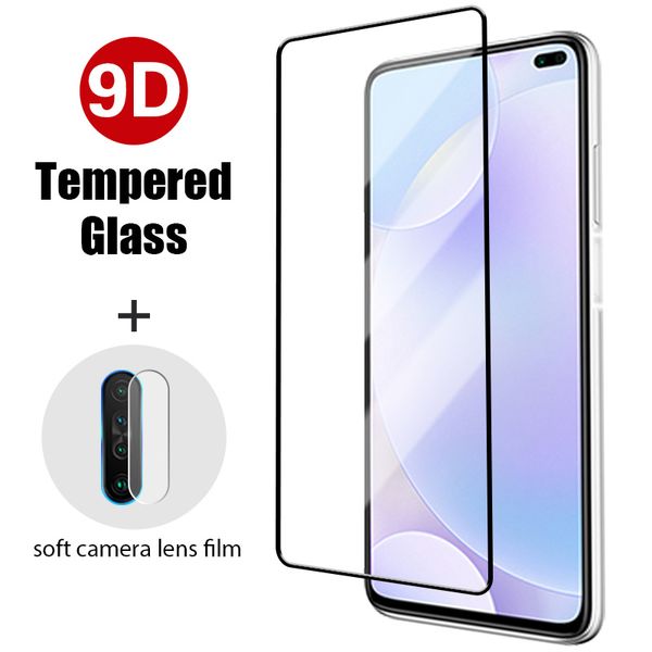 2 in 1 Displayschutzfolie für Xiaomi Redmi Note 10 Pro Max 8T 7 5 gehärtetes Glas für Redmi Note 9 Pro Max