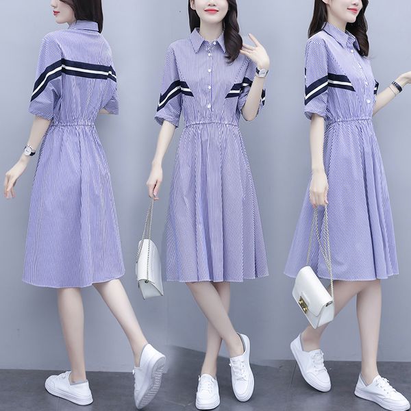 

plus size listra dressed shirt-tails summer fat business ladies work dress in casual beach dresses f10v, Black;gray
