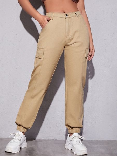 

flap pocket cargo jeans i4ro#, Blue