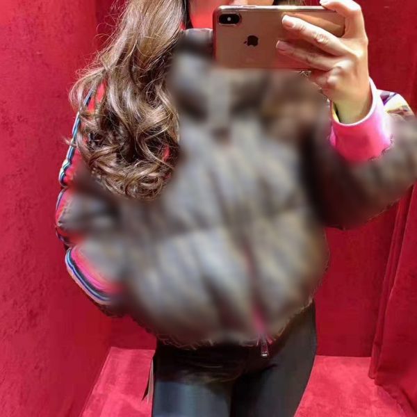 

women winter jacket mens designer jackets fashion hooded down cotton jacket europe-america classic coats luxury padded short coat selling, Black