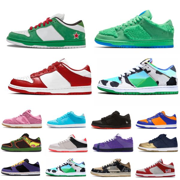 

low chunky dunky mens sports sneakers panda pigeon green bear infrared shadow platform university red women men basketball casual shoes, White;red