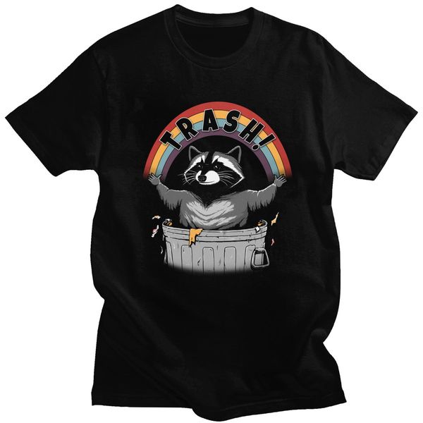 

streetwear mens raccoon short sleeve crew neck summer as long as we have trash tees shirts apparel gift hooded sweatshirt hoodie men t shirt