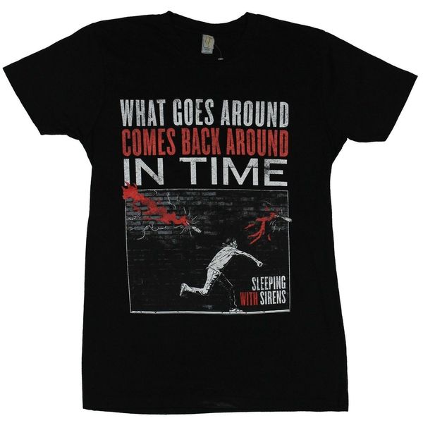 

sleeping with sirens mens what goes comes back in time throwing image hoodie designers t shirts sweatshirt