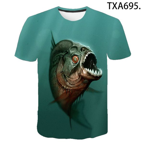 

piranha 3d boy girl printed cool 3d print shirts hentai oversized kawaii men clothing