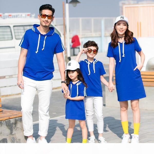 

daughter mother sleeved short and sweatshirt dress dresses pajamas daddys father cj191210 summer son matching clothes family 2018 girl mmbk