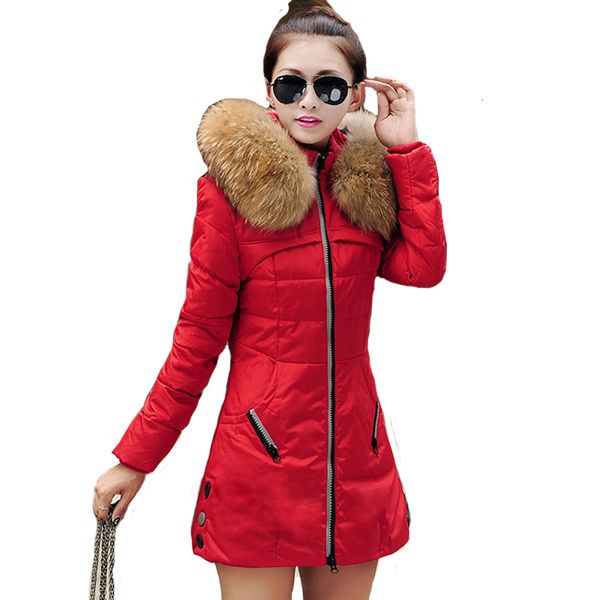 

2019 hooded women winter coat female cotton long parkas ladies outerwear plus size 5xl jaqueta feminina