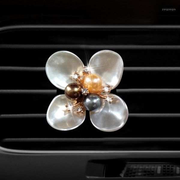 

car ornament crystal daisy diamond air freshener flower air condition vent perfume diffuser interior decoration car accessories1