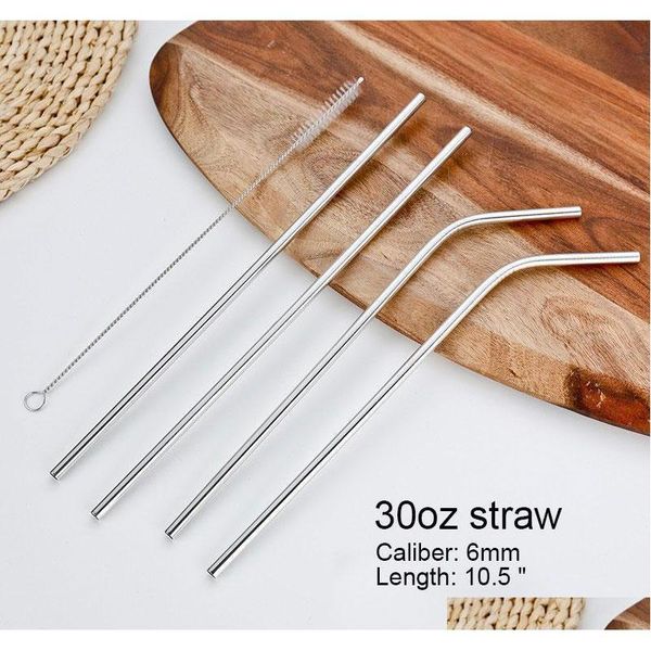 

stainless steel straw steel drinking straws 8.5 " 9.5 " 10.5 " 10g reusable eco metal drinking straw bar jllekf bdesybag
