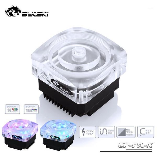 

bykski computer a-rgb water cooling pump pwm control dc12v /3m / 300l/h support mobo rgb aura 5v or 12v cp-pa-x1